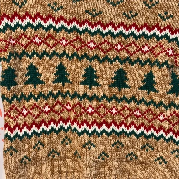 Carters Fair Aisle Tree Winter/Christmas/Holiday Sweater SS 12 Months - Picture 2 of 6